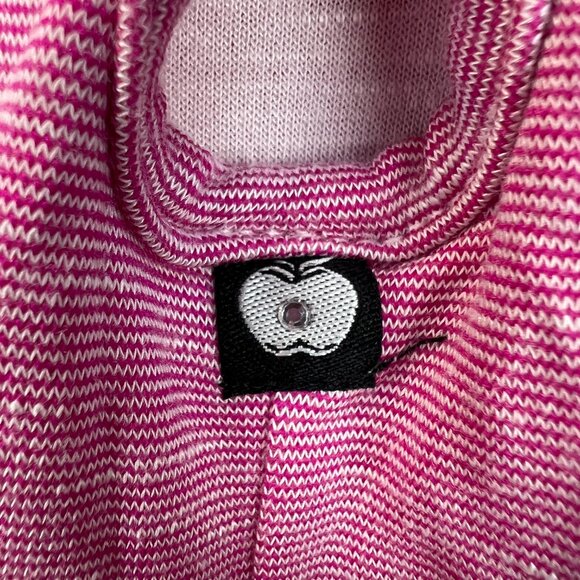 Vintage Apple Bottom Womens Bodycon Dress Pink Cold Shoulder Sz Med Y2K - Picture 11 of 15